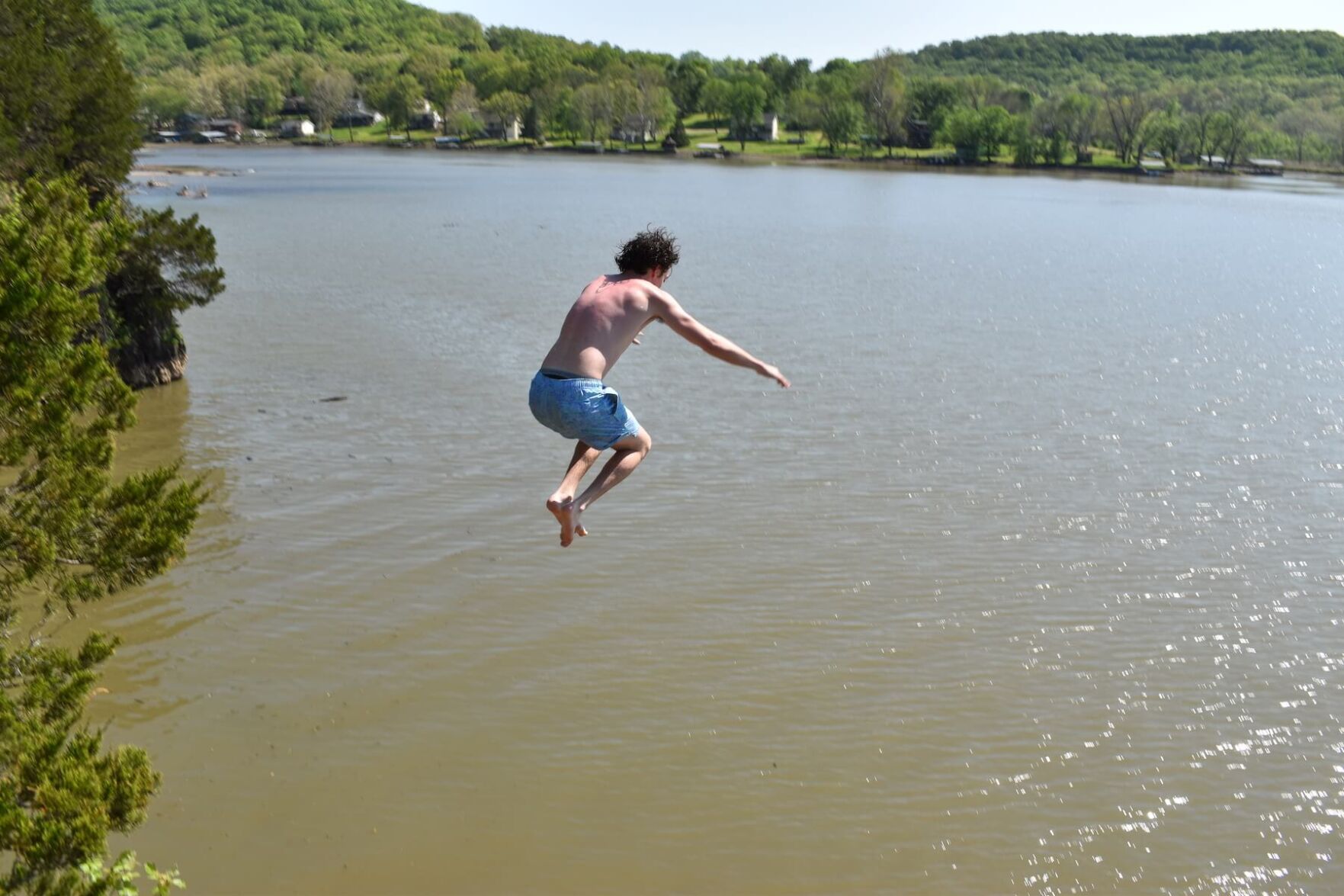 Cliff Jumping At Ha Ha Tonka